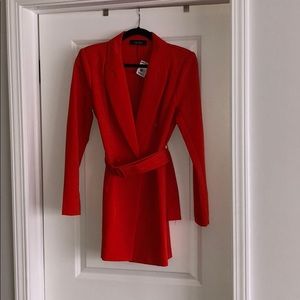 Red blazer dress size medium NWT
